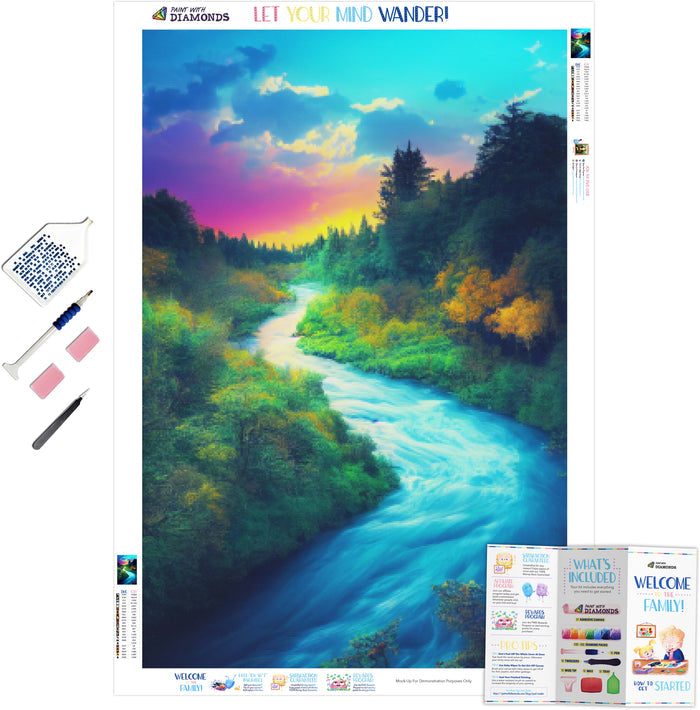 Winding River Of Color