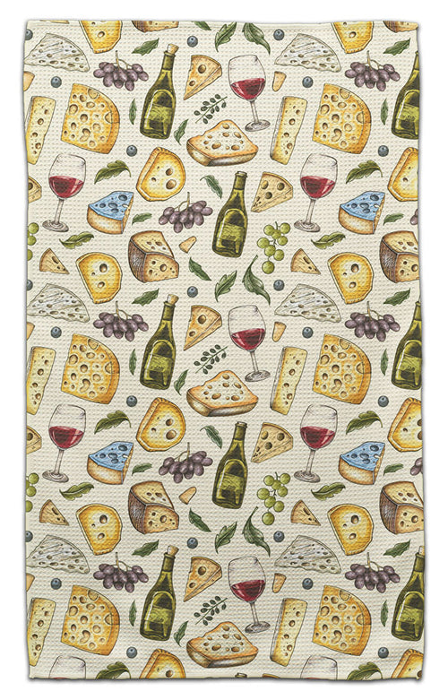 Wine & Cheeses Eco-Friendly Towel - CJ Bella Co.