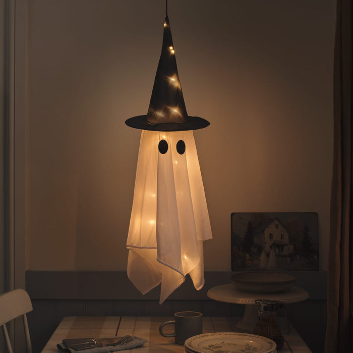 Winnie the Witch Ghost Hanging LED Halloween Decoration