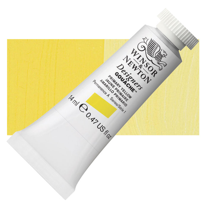 Winsor & Newton Designers Gouache - 14 ml - Primary Yellow by Winsor & Newton - K. A. Artist Shop