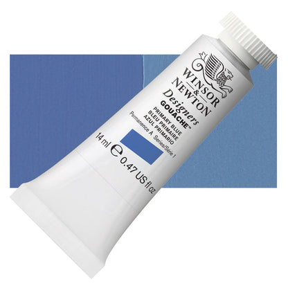 Winsor & Newton Designers Gouache - 14 ml - Primary Blue by Winsor & Newton - K. A. Artist Shop