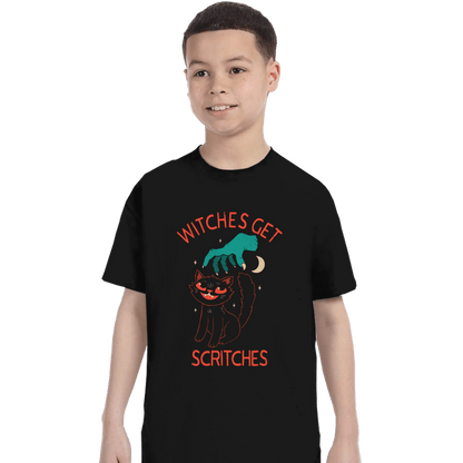 Daily_Deal_Shirts T-Shirts, Youth / XS / Black Witches Get Scritches
