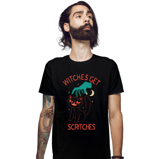 Daily_Deal_Shirts Fitted Shirts, Mens / Small / Black Witches Get Scritches
