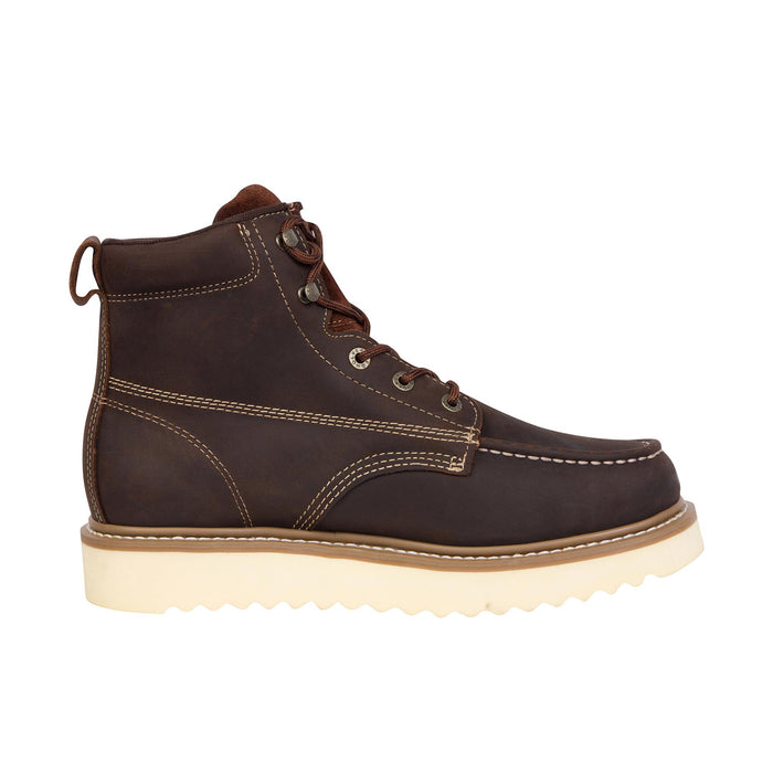 Wolverine Men's Loader 6" Wedge Soft Toe Work Boot Work Boots Wolverine Brown 10 M