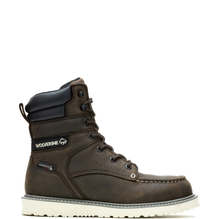 Wolverine Men's Trade Wedge 8" Moc-Toe Steel Toe Work Boot Work Boots Wolverine Dark Brown 10 M