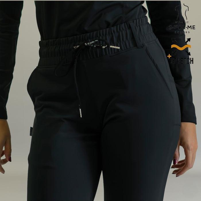 Women’s 915 Super Stretch Black Flare Scrub Pants