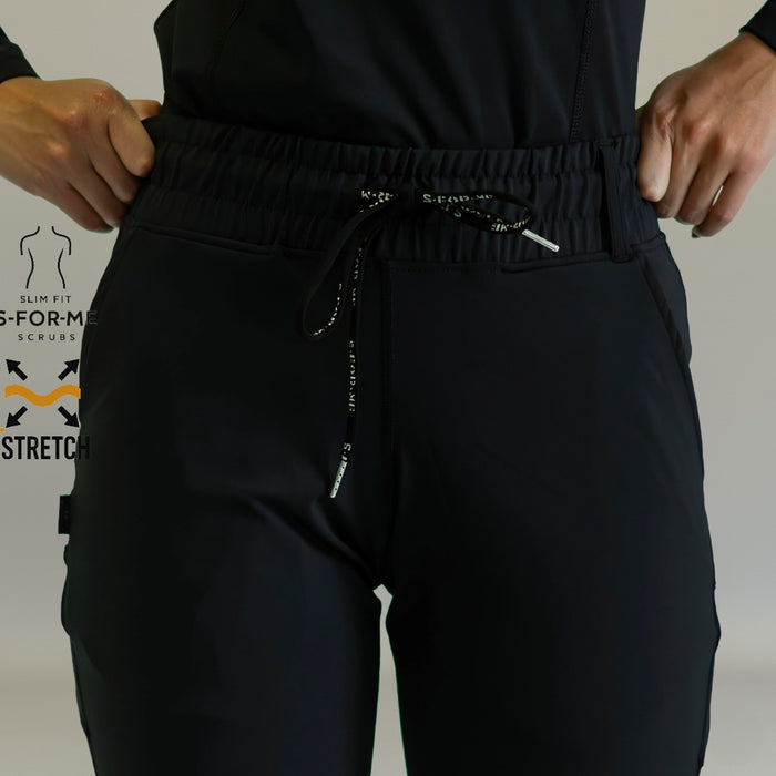 Women’s 915 Super Stretch Black Flare Scrub Pants