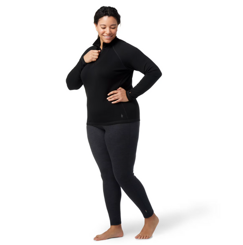 Women's Classic Thermal Merino Base Layer 1/4 Zip Plus Size