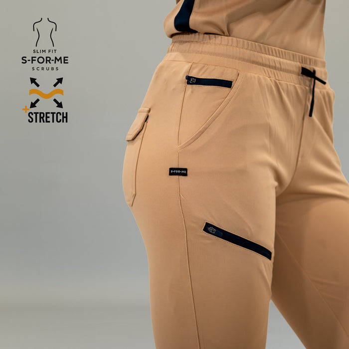 super stretch modern scrubs for women