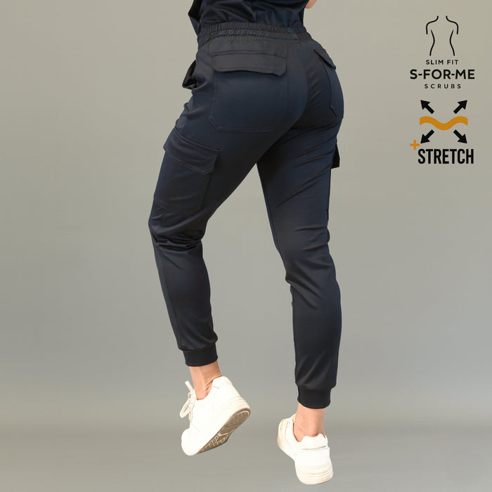 Women's Jogger Pants 910 Black, Super Stretch Scrubs