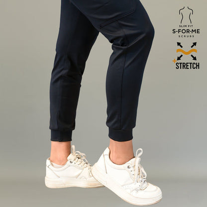 Women's Jogger Pants 910 Black, Super Stretch Scrubs