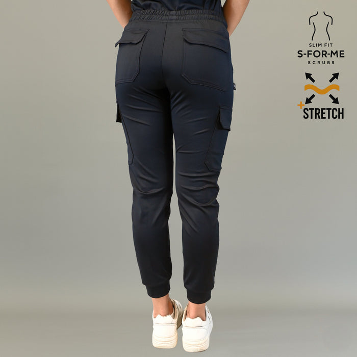 Women's Jogger Pants 910 Black, Super Stretch Scrubs