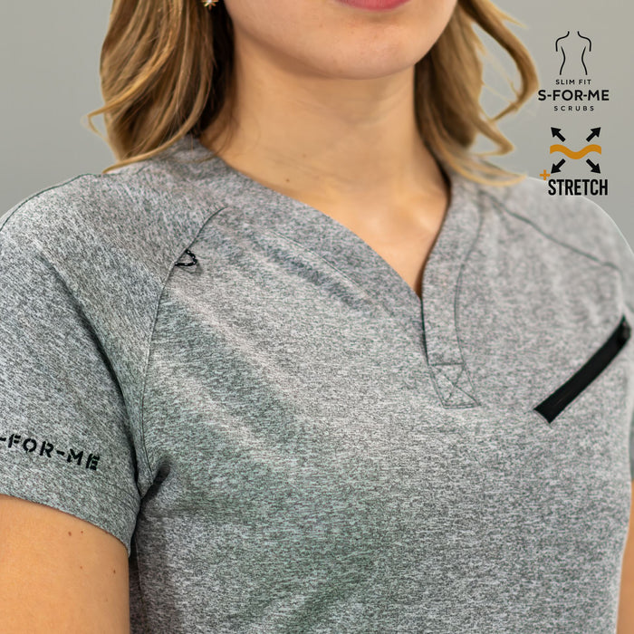 gray nurse tops