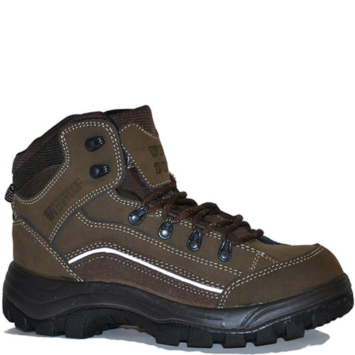 Work Zone Men's 6" Waterproof Nubuck Leather Hiker Soft Toe Work Boot Work Boots Work Zone Olive 10 M