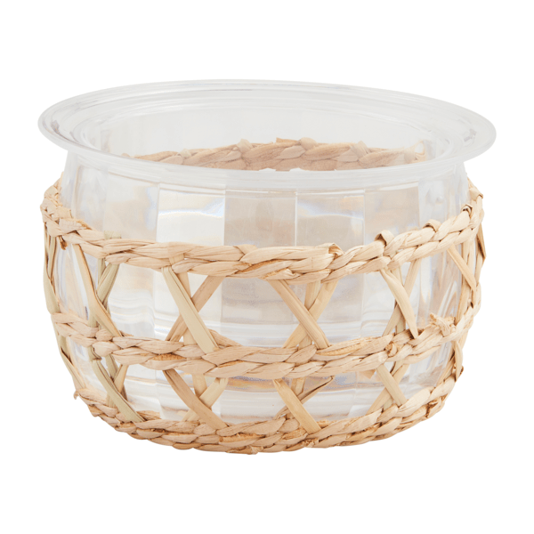 Woven Acrylic Chiller Bowl Set with Seagrass Sleeve | Mud Pie