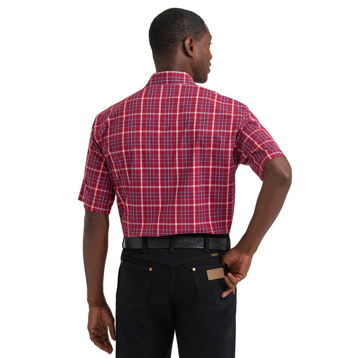Wrangler Men's Wrinkle Resist Western Pearl Snap Work Shirt Work Shirts Wrangler