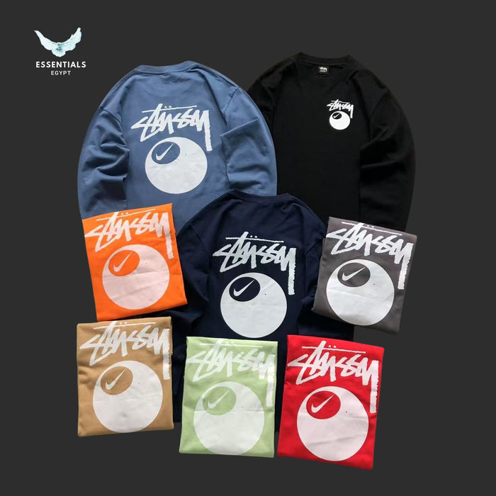 Nike x Stussy Yin Yang long sleeve T-shirt in blue with large back logo