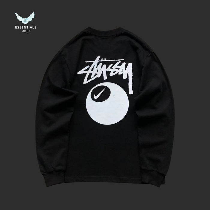 Nike x Stussy graphic long sleeve tee in black
