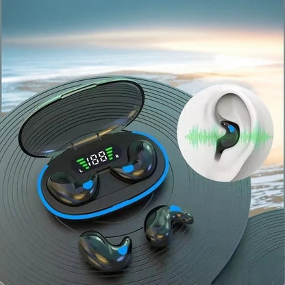 X55 Invisible Wireless Earbuds - Bluetooth 5.3, IPX5 Waterproof, Noise Reduction for Sports