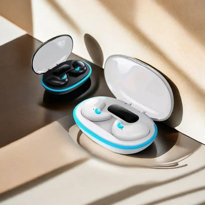 X55 Invisible Wireless Earbuds - Bluetooth 5.3, IPX5 Waterproof, Noise Reduction for Sports