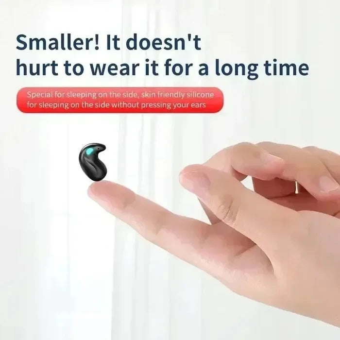 X55 Invisible Wireless Earbuds - Bluetooth 5.3, IPX5 Waterproof, Noise Reduction for Sports