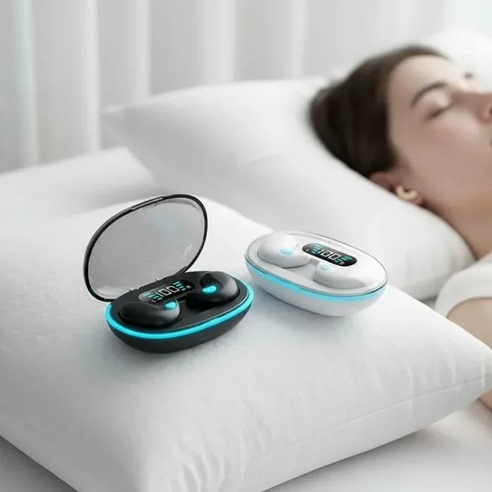 X55 Invisible Wireless Earbuds - Bluetooth 5.3, IPX5 Waterproof, Noise Reduction for Sports
