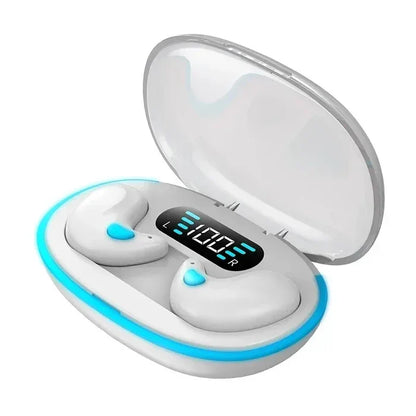 X55 Invisible Wireless Earbuds - Bluetooth 5.3, IPX5 Waterproof, Noise Reduction for Sports