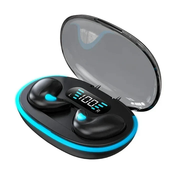 X55 Invisible Wireless Earbuds - Bluetooth 5.3, IPX5 Waterproof, Noise Reduction for Sports