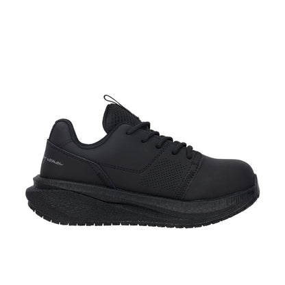 Xena Women's Astra Athletic Puncture Resistant Comp Toe Work Shoe Work Shoes Xena Black Silver 10 M