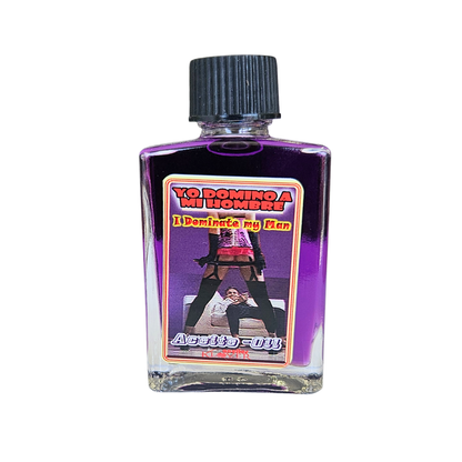 Yo Domino A Mi Hombre Aceite / I Dominate My Man 1 fl oz bottle by Klover candle