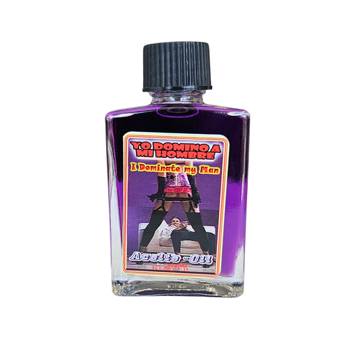 Yo Domino A Mi Hombre Aceite / I Dominate My Man 1 fl oz bottle by Klover candle